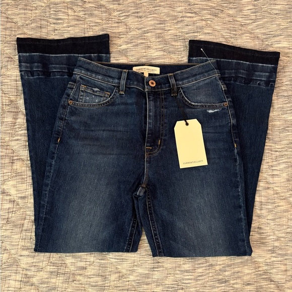 Current/Elliot The Boulevard Mid Rise Crop Bootcut Jeans Sz 26 NWT | Bootcut - - Picture 1 of 11